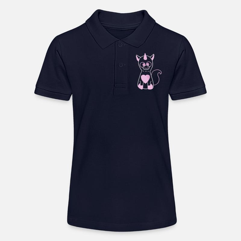 licorne - Polo bio MINI SPRINTER Stanley/Stella Ado - bleu marine