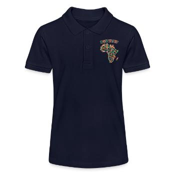 Afrique, Dire Souvenez-vous-de-vos racines, Histoire des Noirs - Polo bio MINI SPRINTER Stanley/Stella Ado - bleu marine - Devant