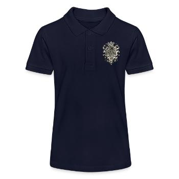 Hl.-Maria, Maria-Madonna mit Jesuskind - Stanley/Stella Teenager Bio-Poloshirt MINI SPRINTER - Navy - Vorne