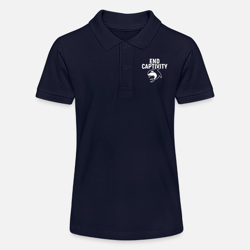 End Captivity - Polo bio MINI SPRINTER Stanley/Stella Ado - bleu marine