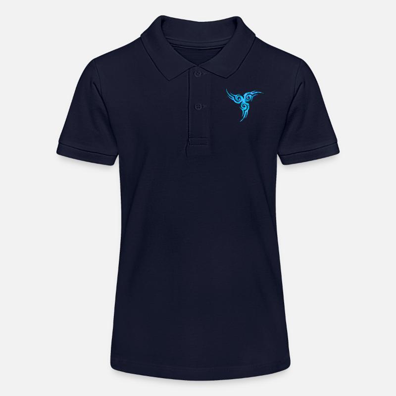 Tatouage celtique bleu - Polo bio MINI SPRINTER Stanley/Stella Ado - bleu marine
