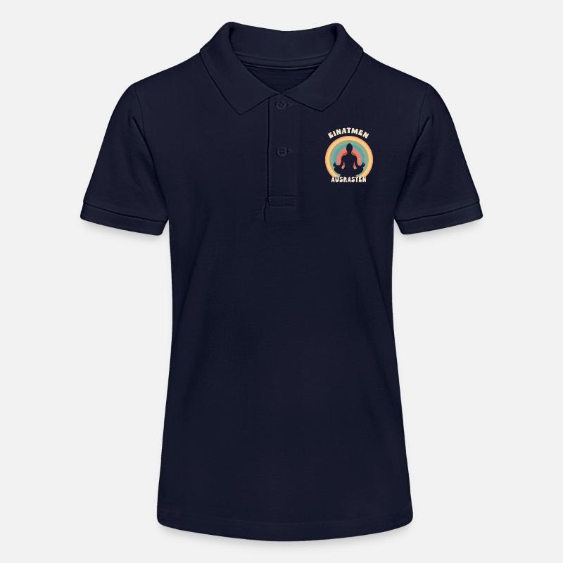 Inspirez, paniquez - Polo bio MINI SPRINTER Stanley/Stella Ado - bleu marine