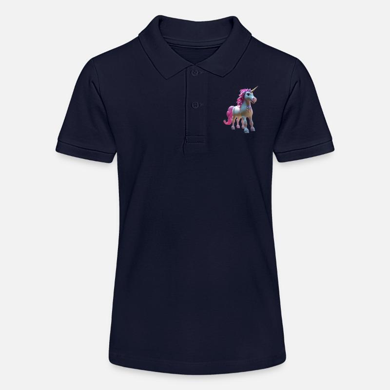 Licorne - Polo bio MINI SPRINTER Stanley/Stella Ado - bleu marine