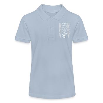Arecibo Message, Radio Frequency Message Space - Stanley/Stella Teen Organic Polo Shirt MINI SPRINTER - red - Front