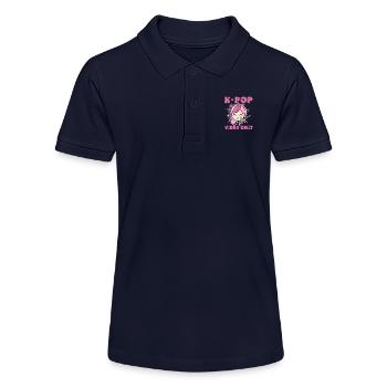 Idée cadeau motif coréen à la mode pour les fans de K-pop - Polo bio MINI SPRINTER Stanley/Stella Ado - bleu marine - Devant