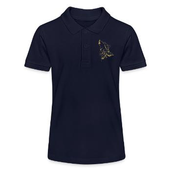 Illustrierte Designs mit Wolf - Stanley/Stella Teenager Bio-Poloshirt MINI SPRINTER - Navy - Vorne