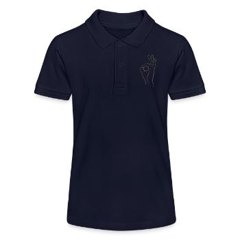 Parfait! Super! Excellente! - Main dans le trou - Polo bio MINI SPRINTER Stanley/Stella Ado - bleu marine - Devant