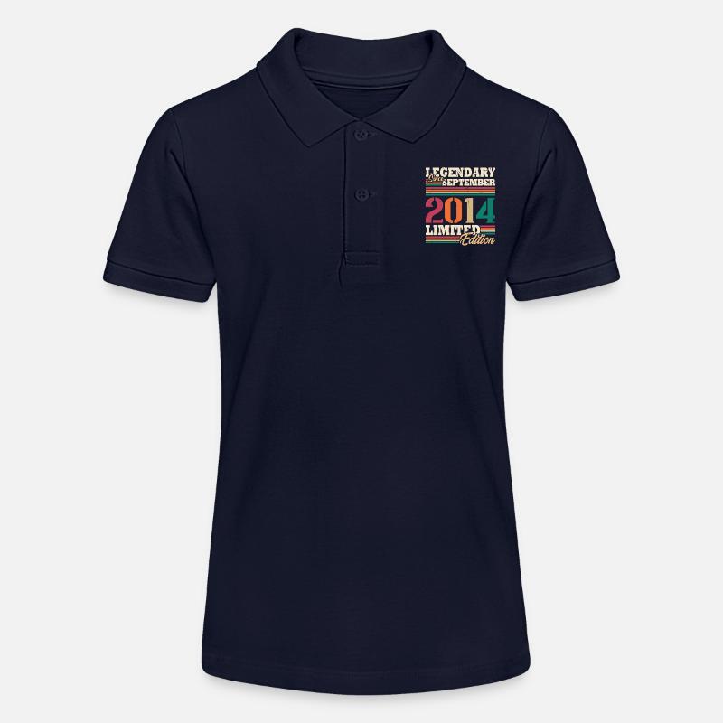 Vintage 2014 Septembre Cadeau Anniversaire Rétro - Polo bio MINI SPRINTER Stanley/Stella Ado - bleu marine