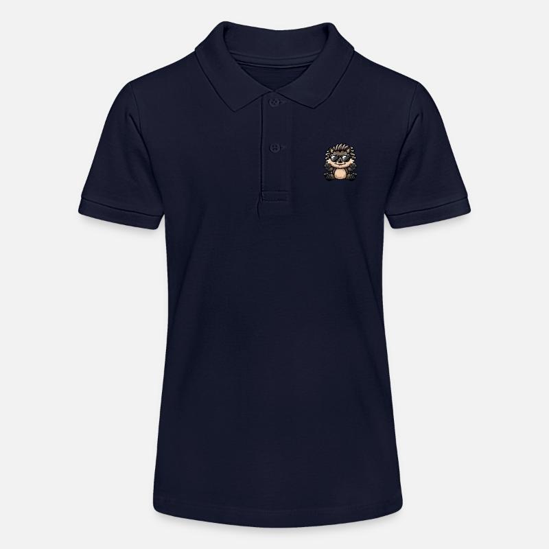 hérisson animal cool - Polo bio MINI SPRINTER Stanley/Stella Ado - bleu marine