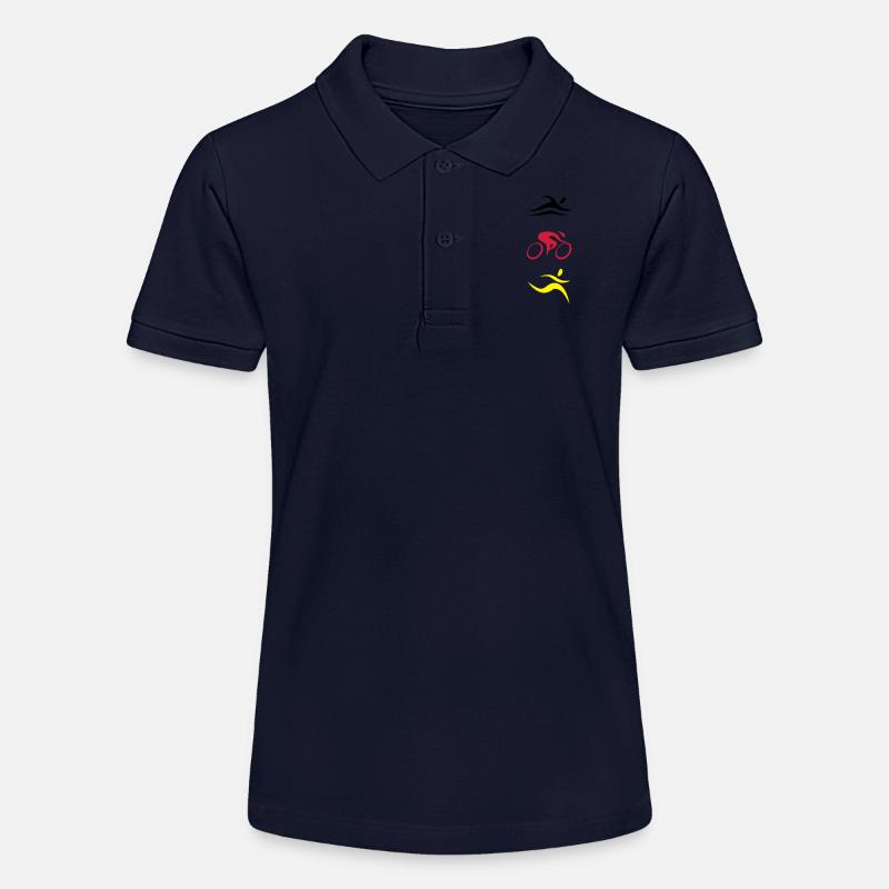 TRI Allemagne - Polo bio MINI SPRINTER Stanley/Stella Ado - bleu marine