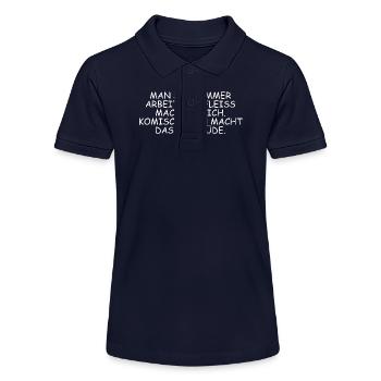 MAN SAGT IMMER ABEIT UND FLEISS MACHT REICH - Stanley/Stella Teenager Bio-Poloshirt MINI SPRINTER - Navy - Vorne