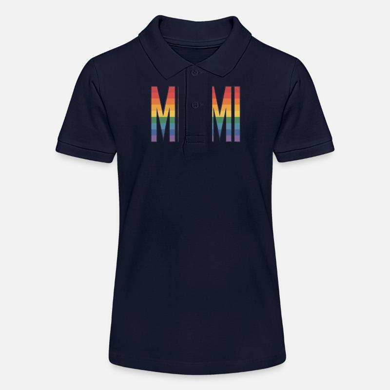 Miami - Logo de la ville queer cool - Polo bio MINI SPRINTER Stanley/Stella Ado - bleu marine