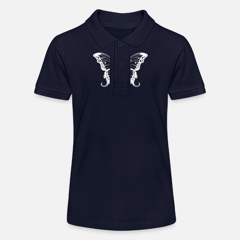 Papillon Silhouette Papillon Boho - Polo bio MINI SPRINTER Stanley/Stella Ado - bleu marine