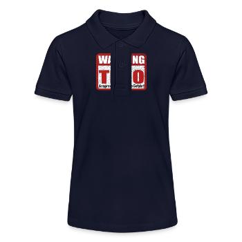 Timo Name Lustiges Warnschild - Stanley/Stella Teenager Bio-Poloshirt MINI SPRINTER - Navy - Vorne