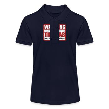 Thomas Name Lustiges Warnschild - Stanley/Stella Teenager Bio-Poloshirt MINI SPRINTER - Navy - Vorne