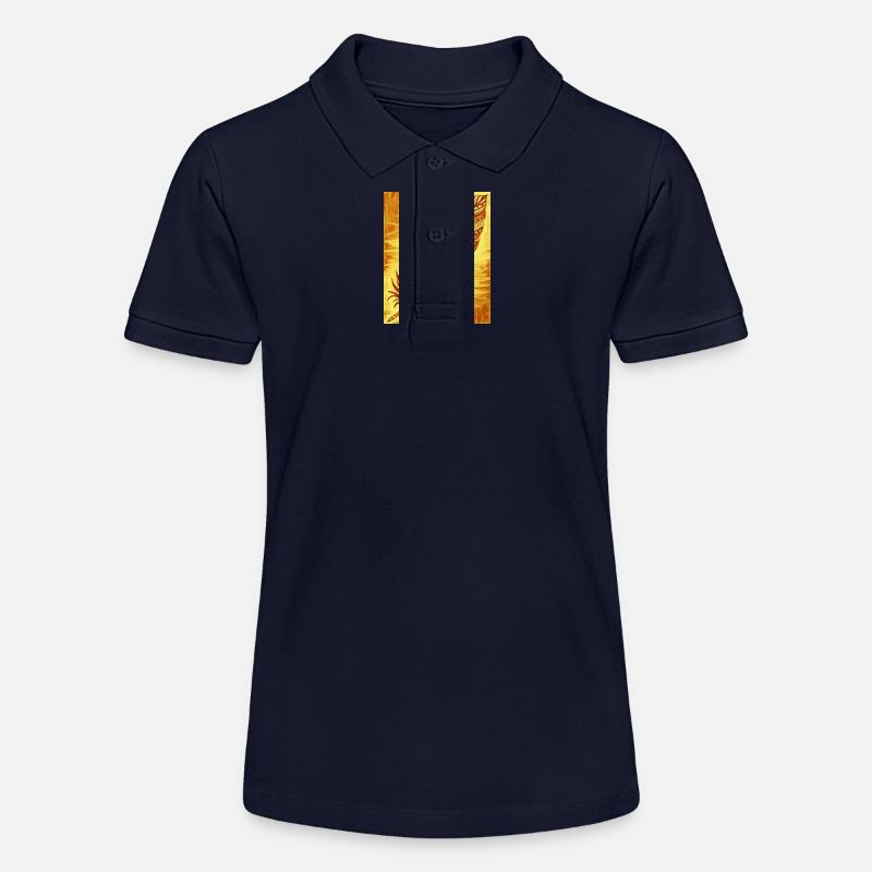 une plume avec des motifs et des couleurs complexes - Polo bio MINI SPRINTER Stanley/Stella Ado - bleu marine