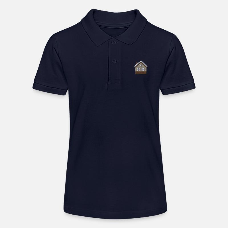 Maison brodée - Polo bio MINI SPRINTER Stanley/Stella Ado - bleu marine