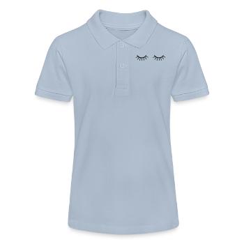 eyes closed - Stanley/Stella Teen Organic Polo Shirt MINI SPRINTER - sky blue - Front