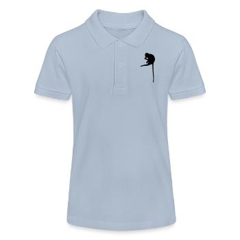 singe sur branche - Polo bio MINI SPRINTER Stanley/Stella Ado - bleu ciel - Devant