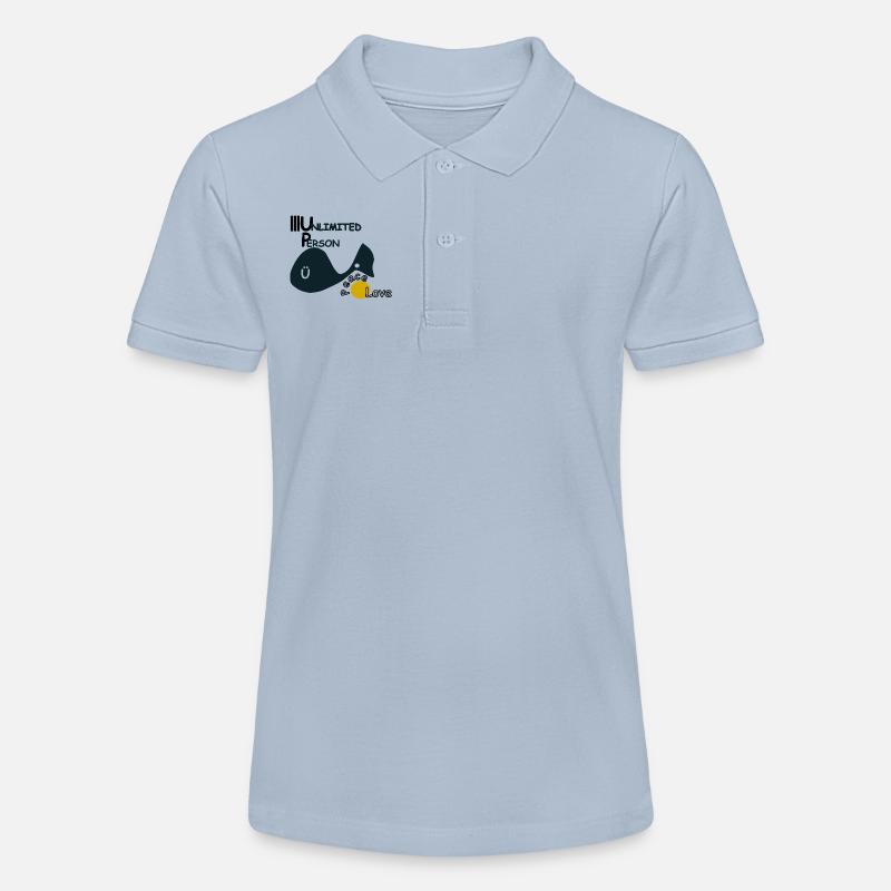 Paix et Amour - Polo bio MINI SPRINTER Stanley/Stella Ado - bleu ciel