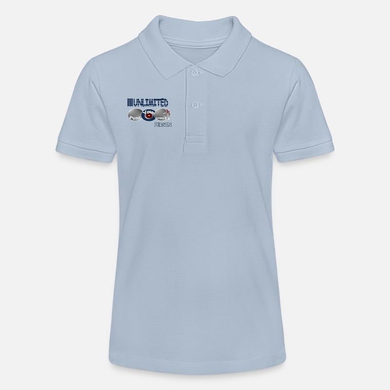 Repoussez vos limites - Polo bio MINI SPRINTER Stanley/Stella Ado - bleu ciel