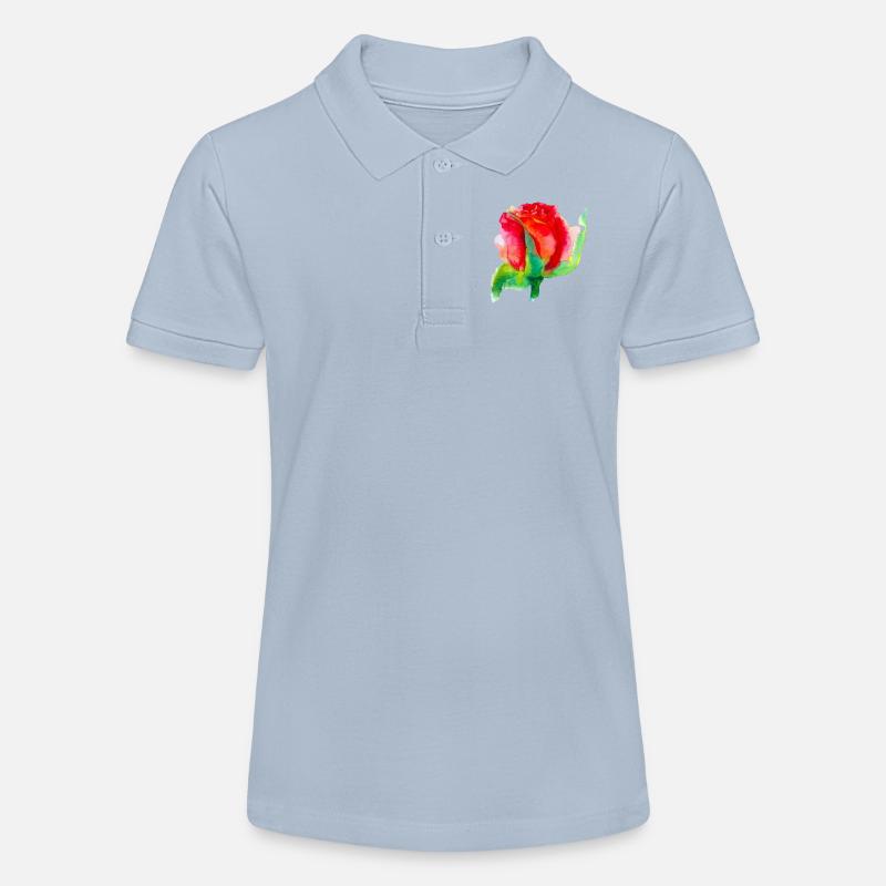 beau rose - Polo bio MINI SPRINTER Stanley/Stella Ado - bleu ciel