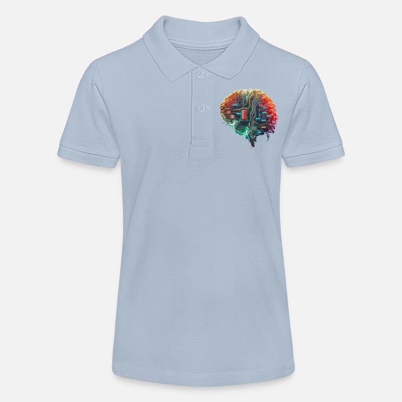 Cerveau électronique - Polo bio MINI SPRINTER Stanley/Stella Ado - bleu ciel