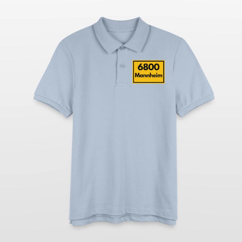 OLD POSTCODE POSTCODE RETRO 6800 MANNHEIM Squares Stanley/Stella Teen Organic Polo Shirt MINI SPRINTER