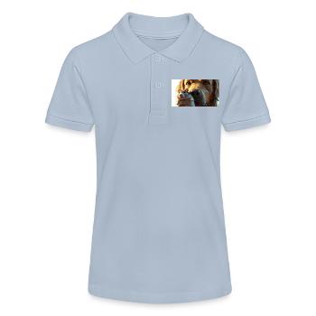 Hunde und goldiger Hamster in Nahaufnahme - Stanley/Stella Teenager Bio-Poloshirt MINI SPRINTER - sky Blue - Vorne