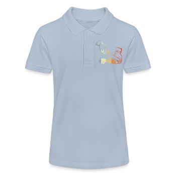 Boucher rétro - Polo bio MINI SPRINTER Stanley/Stella Ado - bleu ciel - Devant