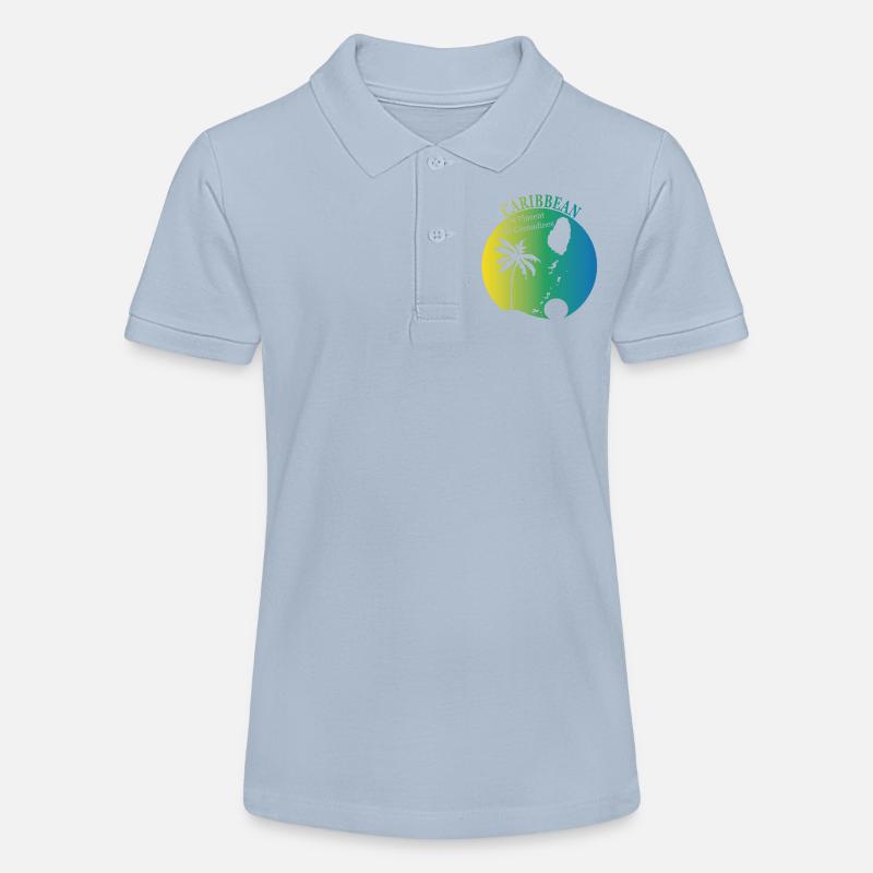 St VINCENT & LES GRENADINES - Polo bio MINI SPRINTER Stanley/Stella Ado - bleu ciel