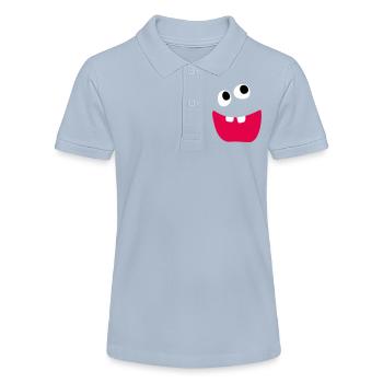 Vilain Monstre Rire Dents Enfants Bande Dessinée Drôle - Polo bio MINI SPRINTER Stanley/Stella Ado - bleu ciel - Devant
