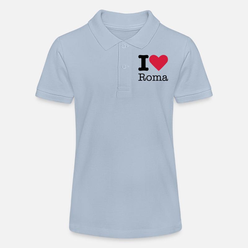I Love Roma - Polo bio MINI SPRINTER Stanley/Stella Ado - bleu ciel