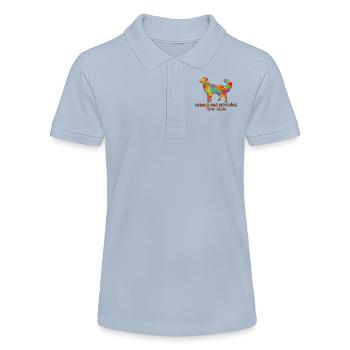 Berger des Pyrénées Face Rase Multicolore - Polo bio MINI SPRINTER Stanley/Stella Ado - bleu ciel - Devant