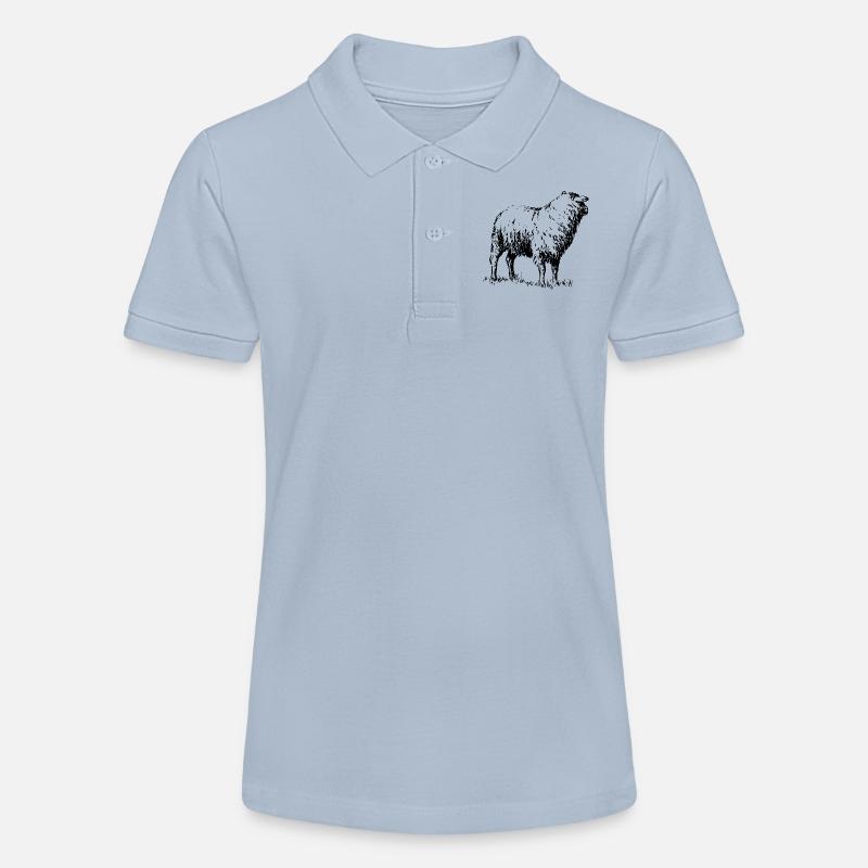 mouton - Polo bio MINI SPRINTER Stanley/Stella Ado - bleu ciel