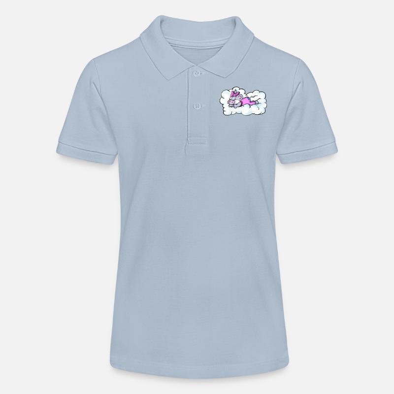 nuages souris - Polo bio MINI SPRINTER Stanley/Stella Ado - bleu ciel