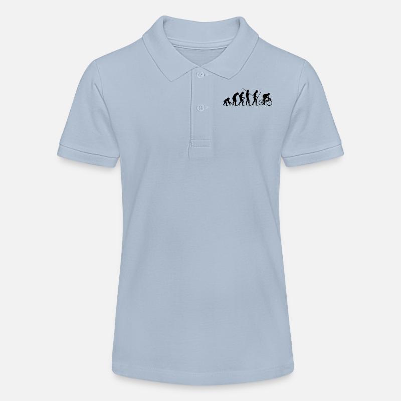 Biker evolution - Stanley/Stella Teenager Bio-Poloshirt MINI SPRINTER - sky Blue