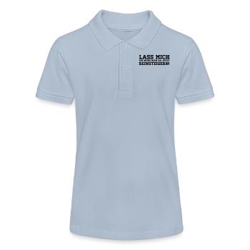 LASS MICH REINSTEIGERN! - Stanley/Stella Teenager Bio-Poloshirt MINI SPRINTER - sky Blue - Vorne
