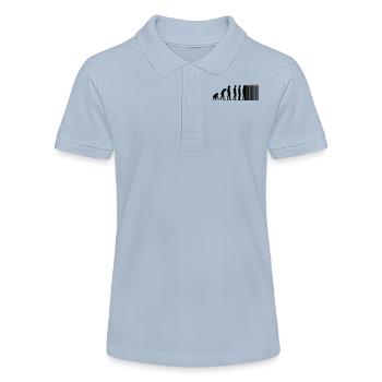 DARWIN - EVOLUTION SOCIETE - CODE BARRE - Polo bio MINI SPRINTER Stanley/Stella Ado - bleu ciel - Devant