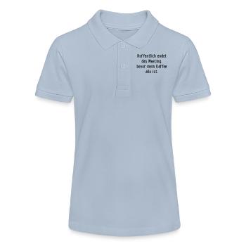 Meeting Kaffee - Stanley/Stella Teenager Bio-Poloshirt MINI SPRINTER - sky Blue - Vorne