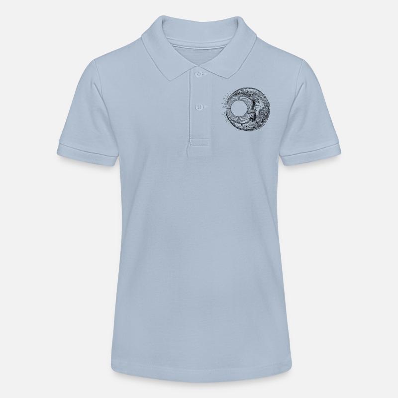 Triste éclipse - Polo bio MINI SPRINTER Stanley/Stella Ado - bleu ciel