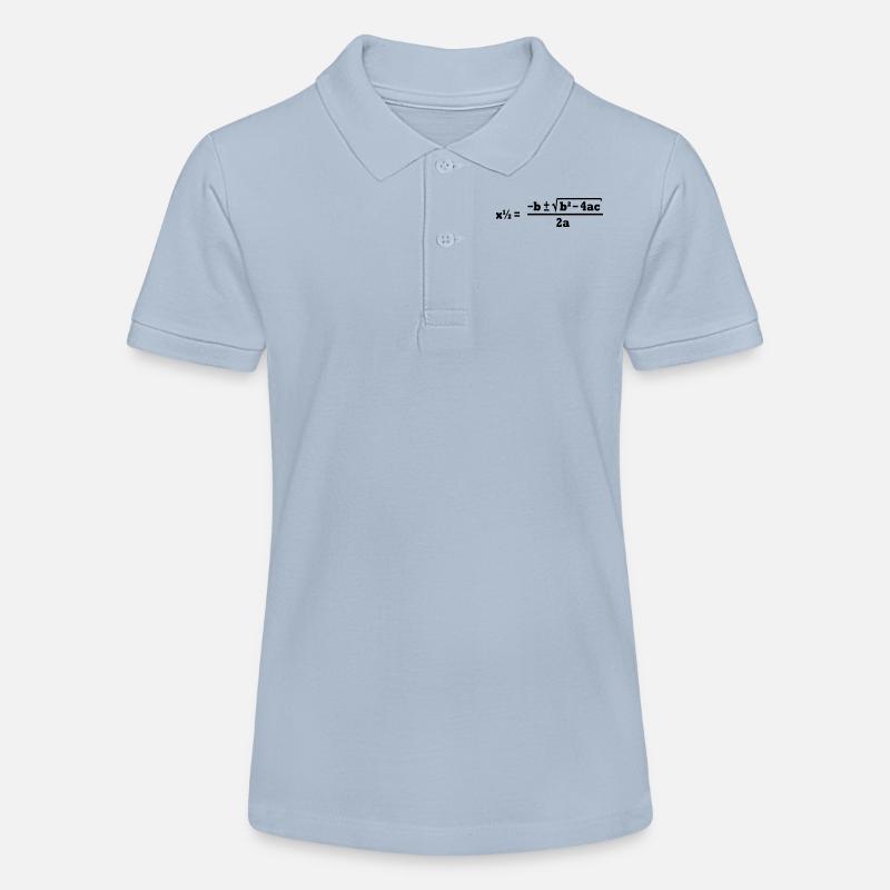 formule quadratique - Polo bio MINI SPRINTER Stanley/Stella Ado - bleu ciel
