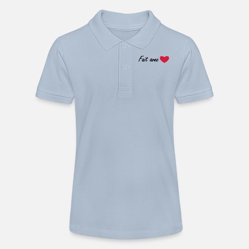 fait avec amour - Polo bio MINI SPRINTER Stanley/Stella Ado - bleu ciel