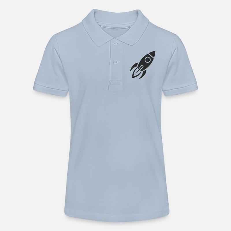 fusée - Polo bio MINI SPRINTER Stanley/Stella Ado - bleu ciel