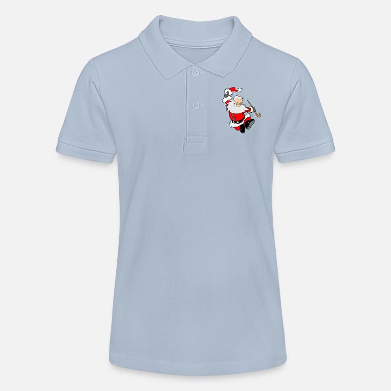 noël noël père noël weihnachtsmann3 - Polo bio MINI SPRINTER Stanley/Stella Ado - bleu ciel