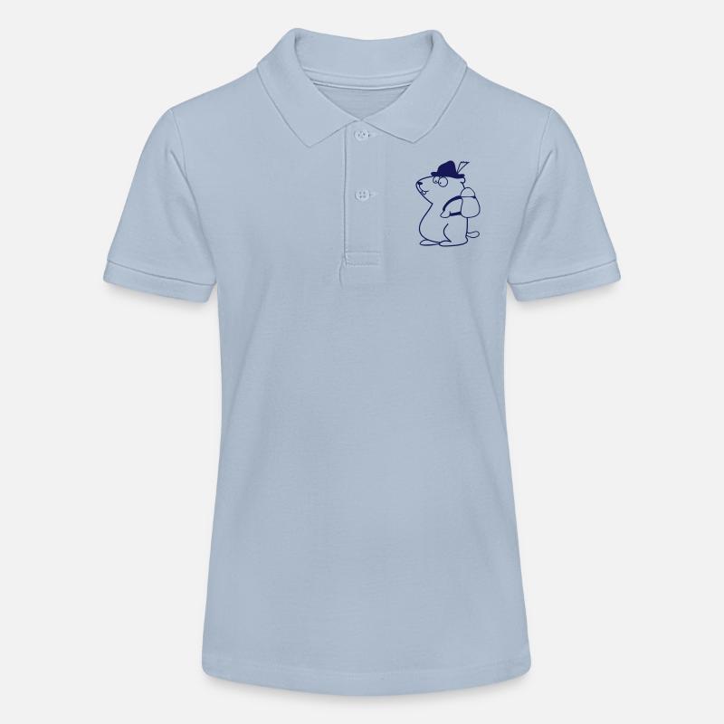 marmotte - Polo bio MINI SPRINTER Stanley/Stella Ado - bleu ciel