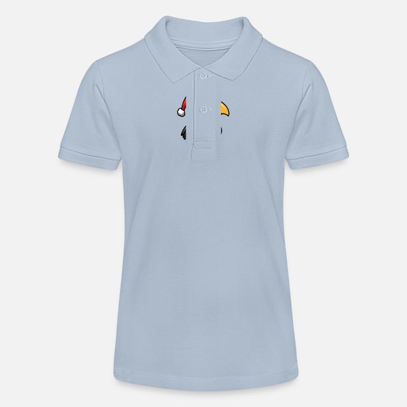 Toucan Oiseau Noël Noël - Polo bio MINI SPRINTER Stanley/Stella Ado - bleu ciel