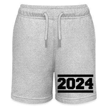 2024 - Stanley/Stella Teenager Bio-Joggingshorts MINI BOLTER - Grau meliert - Vorne