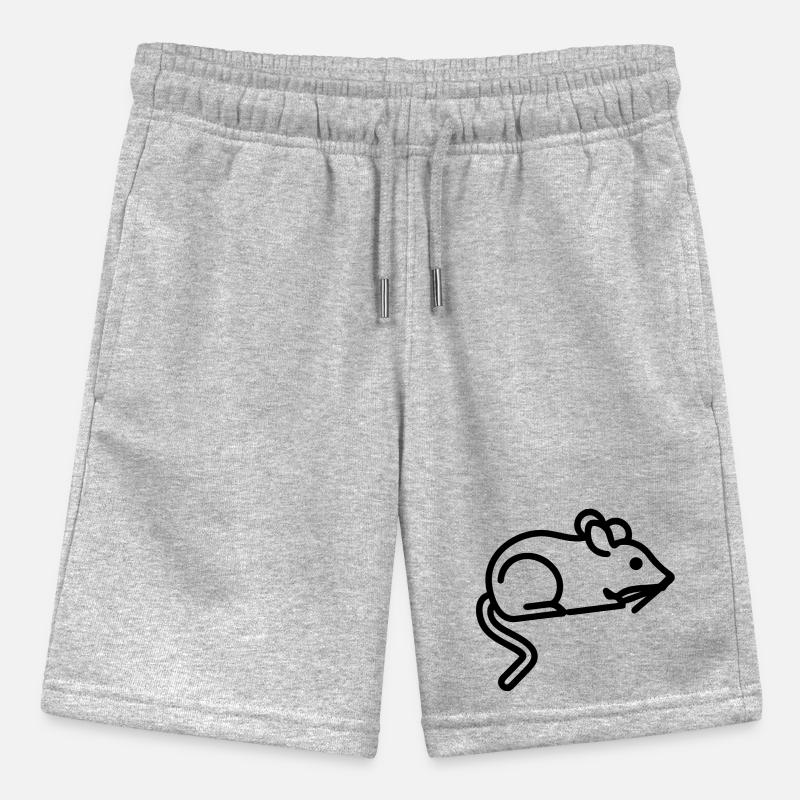 Mouse Icon - Simple Black Outline Design Stanley/Stella MINI BOLTER Organic Teen Jogging Shorts