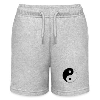 Yin Yang design - Short bio MINI BOLTER Stanley/Stella Ado - gris chiné - Devant
